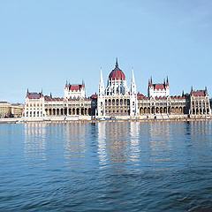 Blick auf das Parlamentsgebäude von Budapest