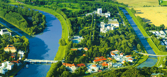 Paar im Irma-Bad von Piestany